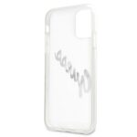 Guess GUHCN61KTRSVSI iPhone 11 6,1" / Xr Transparent hardcase Vintage Script Silver - imagine 7