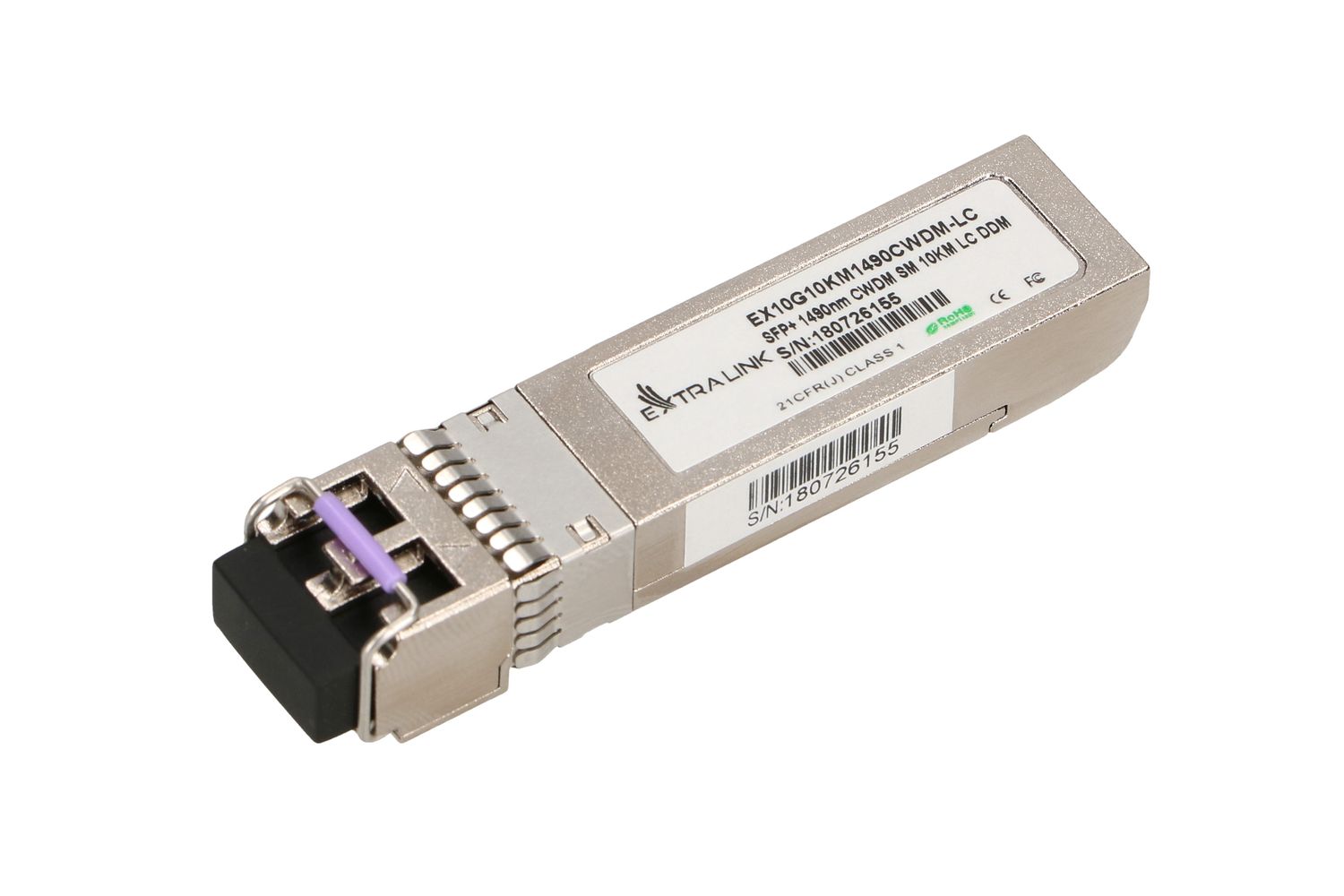 cps-feb60c89aa6fc99a7d4115dd9264dbc5-2025-12-05-09-08-02 Extralink SFP+ 10G | SFP+ CWDM Module | 10Gbps, 1490nm, single mode, 10km, LC, DOM - imagine 1