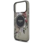 Guess IML Flowers Pearl Strap MagSafe case for iPhone 17 Pro Max black - imagine 6