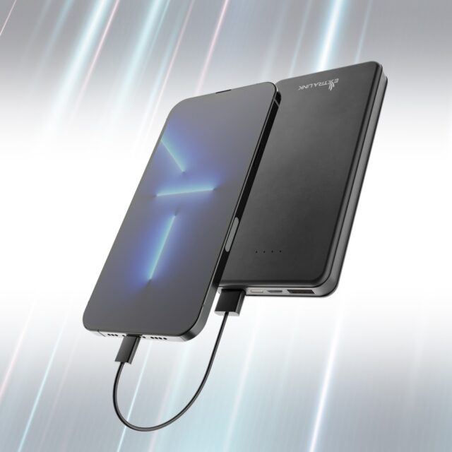 Extralink EPB-078B 10000mAh Black | Powerbank | Power bank, USB-C - imagine 10