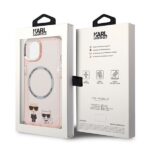 Karl Lagerfeld KLHMP14SHKCP iPhone 14/ 15 / 13 6,1" hardcase pink Karl & Choupette Aluminium - imagine 8