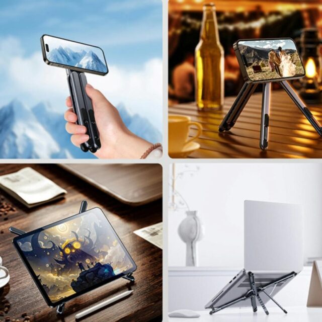 Laptop/tablet/smartphone stand 4smarts compatible with MagSafe cosmic gray - imagine 8