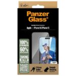 PanzerGlass Screen Protector iPhone 16 /15 6.1" Ultra-Wide Fit 2861 - imagine 4