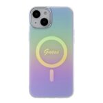 Guess GUHMP15MHITSU iPhone 15 Plus/ 14 Plus 6.7" purple hardcase IML Iridescent MagSafe - imagine 3