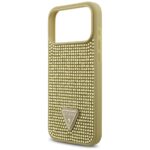Case Guess Rhinestone Triangle Logo for   iPhone 17 Pro Max gold - imagine 6