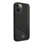 Mercedes MEHCP12MCDOBK iPhone 12/12 Pro 6,1" black hardcase Leather Perforated Area - imagine 4