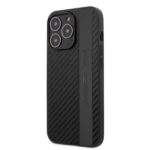 AMG AMHCP13LBLSCA iPhone 13 Pro / 13 6.1" black hardcase with Carbon Stripe & Embossed design - imagine 2