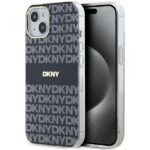 DKNY DKHMP15MHRHSEK iPhone 15 Plus / 14 Plus 6.7 inch black hardcase IML Mono & Stripe MagSafe