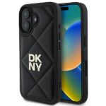DKNY DKHCP16SPQDSLK iPhone 16 6.1" black Quilted Stack Logo