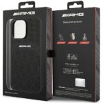 AMG AMHMP14XOSDBK iPhone 14 Pro Max 6.7" black hardcase with Leather Curved Lines and MagSafe - imagine 8