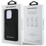 Case Karl Lagerfeld HC Grained PU Cardslot Metal Elong for iPhone 16 Pro black - imagine 8