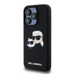 Karl Lagerfeld KLHMP15LSKCHPPLK iPhone 15 Pro 6.1" black hardcase Silicone Karl & Choupette Ma - imagine 2