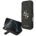 Guess Book 4G Metal Logo Case for iPhone 17 Pro Black