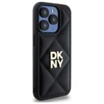 DKNY DKHCP15LPQDSLK iPhone 15 Pro 6.1" black Quilted Stack Logo - imagine 4