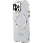 Guess GUHMP12MHTRMD iPhone 12/12 Pro 6.1" gold hardcase Metal Outline Magsafe - imagine 2