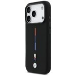 BMW M Silicon Tricolor Line MagSafe Case for iPhone 17 Pro Black - imagine 2