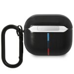 BMW BMA322PVTK AirPods 3 gen cover black Leather Curved Line - imagine 2