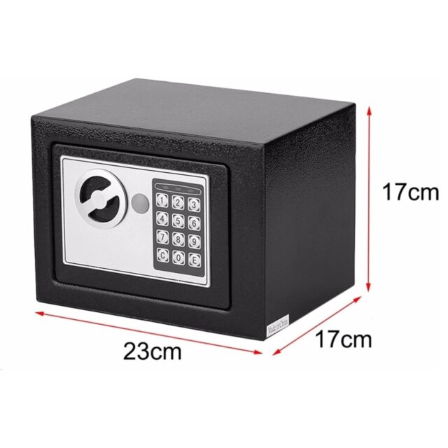 Extralink Home | Safe with electronic lock | digital code, armored box, keys, S-406 - imagine 6