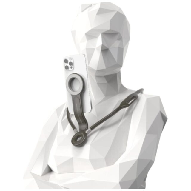 Magnetic neck holder 4smarts POV for smartphones anthracite - imagine 3