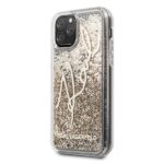 Karl Lagerfeld KLHCN58TRKSGO iPhone 11 Pro gold Glitter Signature - imagine 2