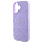 Guess GUHMP16MPSAPSMEU iPhone 16 Plus 6.7" purple hardcase Saffiano Peony Classic Logo - imagine 6