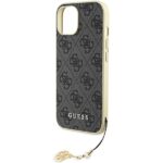 Guess GUHCP15SGF4GGR iPhone 15 / 14 / 13 6.1" grey hardcase 4G Charms Collection - imagine 6