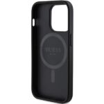 Guess GUHMP13XG4GFRK iPhone 13 Pro Max 6.7" black hardcase 4G Collection Leather Metal Logo Ma - imagine 7