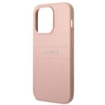 Guess GUHCP14LPSASBPI iPhone 14 Pro 6,1" pink Saffiano Strap - imagine 6