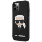 Karl Lagerfeld KLHCP12MSLKHBK iPhone 12/12 Pro 6,1" black hardcase Silicone Karl`s Head - imagine 2
