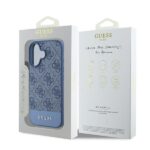 Guess GUHCP16SG4GLBL iPhone 16 6.1" blue hardcase 4G Bottom Stripe - imagine 8