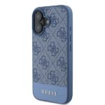 Guess GUHCP16SG4GLBL iPhone 16 6.1" blue hardcase 4G Bottom Stripe - imagine 2