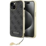 Guess GUHCP15SGF4GGR iPhone 15 / 14 / 13 6.1" grey hardcase 4G Charms Collection