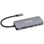 Verbatim Adapter Hub USB-C - HDMI/3xUSB-A/SD/microSD/2xUSB-C/Eternet aluminum 32152 - imagine 4