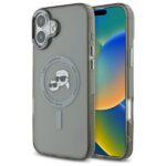 Karl Lagerfeld KLHMP16MHLSKCK iPhone 16 Plus 6.7" black hardcase IML Metal Karl&Choupette Head