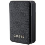 Guess Powerbank 18W GUPB10DP4GEGK 10000mAh black 4G Leather Metal Logo