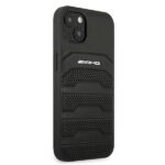 AMG AMHCP13SGSEBK iPhone 13 mini 5,4" black hardcase Leather Debossed Lines - imagine 4