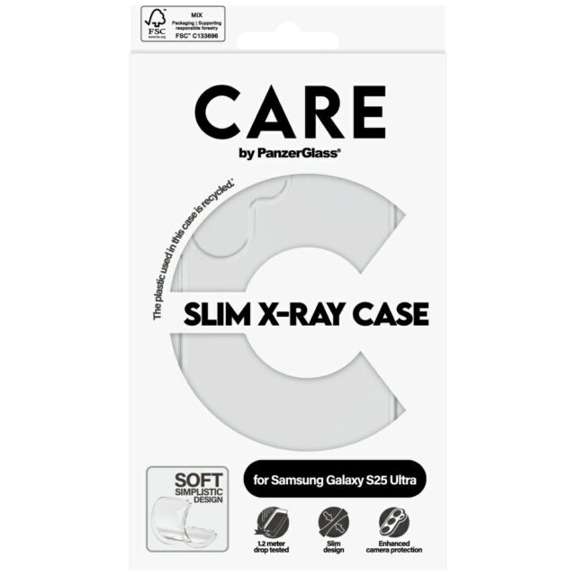 Case CARE by PanzerGlass Fashion X-Ray for Samsung Galaxy S25 Ultra transparent - imagine 4
