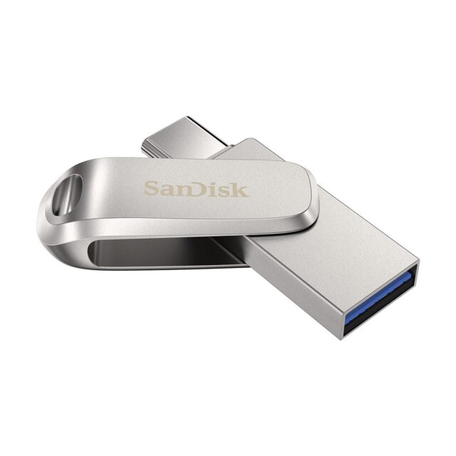 SanDisk Ultra Dual Drive Luxe USB flash drive 64 GB USB Type-A / USB Type-C 3.2 Gen 1 (3.1 Gen 1) Stainless steel - imagine 7