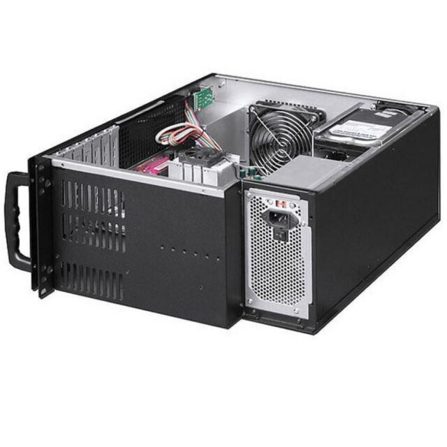 Techly Chassis Industrial Rack 19/Desktop 4U Ultra Compact Black  I-CASE MP-P4HX-BLK6 - imagine 5