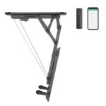 Maclean electric ceiling mount for TV  TUYA support  max VESA 600x400  for sloping walls  remote control  32 -70   35kg  MC-880T - imagine 3