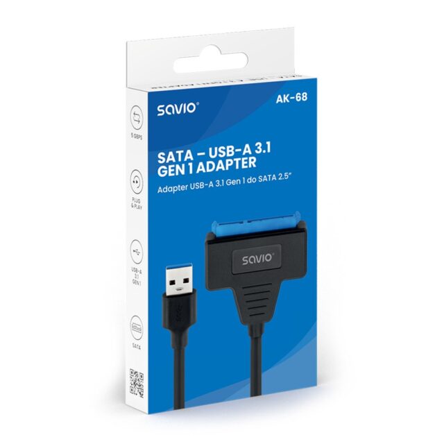 SAVIO AK-68 Adapter USB-A 3.1 Gen 1 (M) - SATA (F) for 2.5  drives - imagine 4