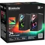 PC Speakers 2.0 DEFENDER J4 2.0 6W LED USB black - imagine 6