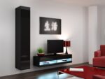 Cama TV stand VIGO NEW 30/140/40 black/black gloss - imagine 11