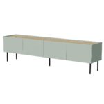 Cama FELLINI TV cabinet 200x40x52 olive + oiled oak top