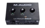M-AUDIO M-Track Solo USB Audio interface Crystal preamplifier 16 bit 48 kHz Black