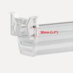 Maclean under-desk cable/extension organizer  max. load 5kg  white  MC-106 W - imagine 3