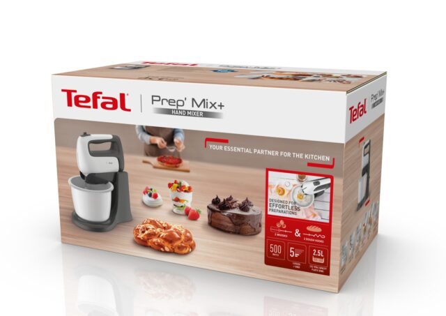 Tefal Prep'Mix+ HT4641 Stand mixer 500 W Grey  White - imagine 6
