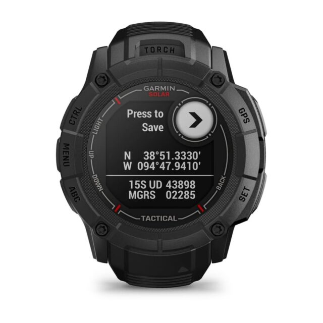 Garmin Instinct 2X Solar Tactical Edition 2.79 cm (1.1 ) MIP 50 mm Digital 176 x 176 pixels Touchscreen Black GPS (satellite) - imagine 10