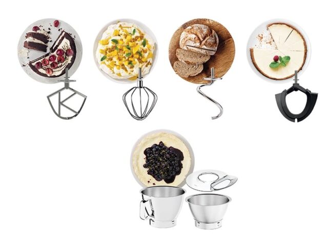 Kenwood KVC85.004SI mixer Stand mixer 1200 W Stainless steel - imagine 5