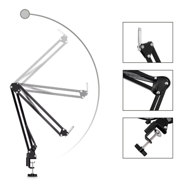 Microphone with accessories kit STUDIO AND STREAMING MICROPHONE MT397S - imagine 3